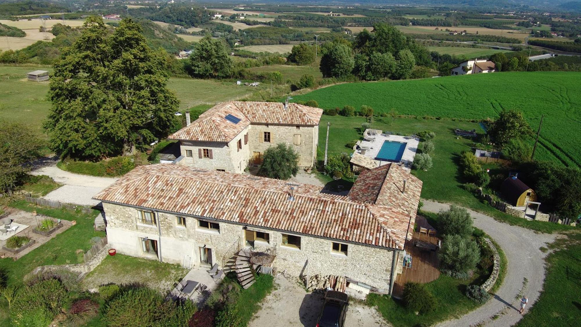 Gites&Chambres D Hotes Les Granges Du Fournel Saint-Lattier Exteriör bild